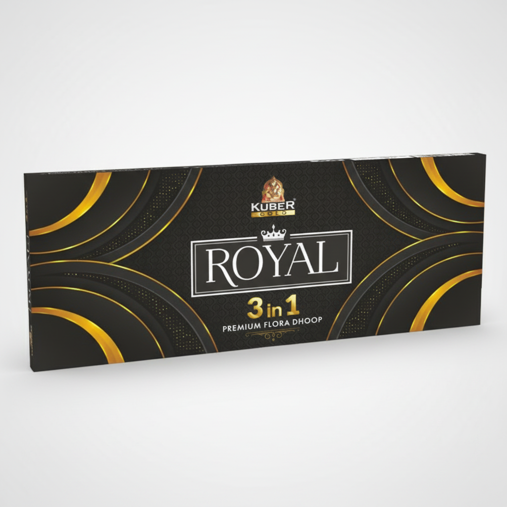 Kuber Royal 3 in 1 premium flora doop packaging on a white background