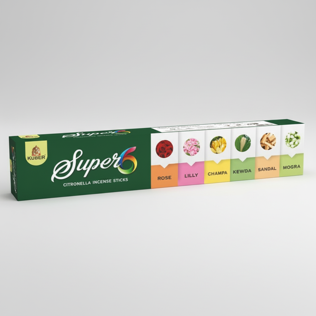 Super 6 (6 In 1) Mosquito Aggarbati