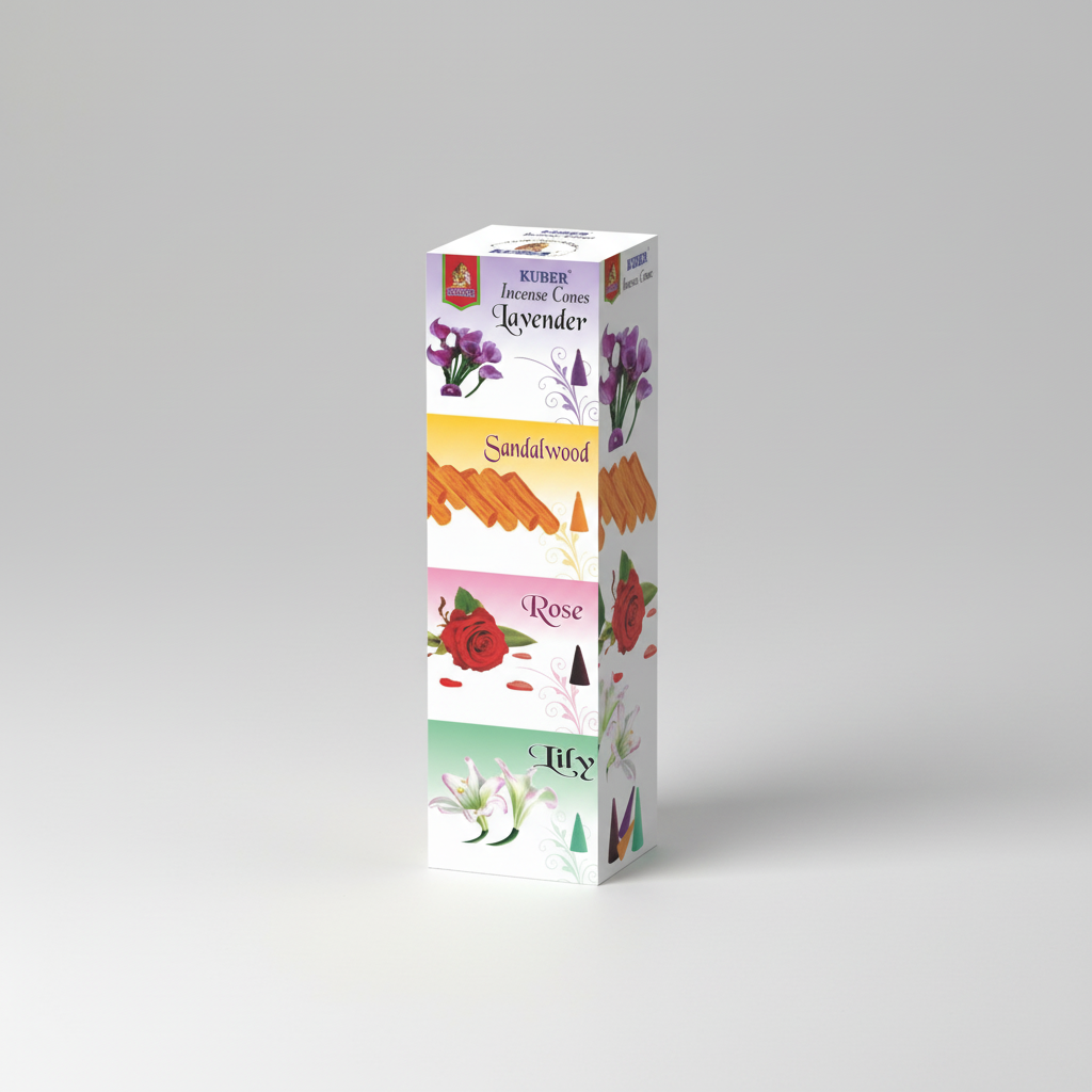 Incense Cones Collection (Pack of 4)