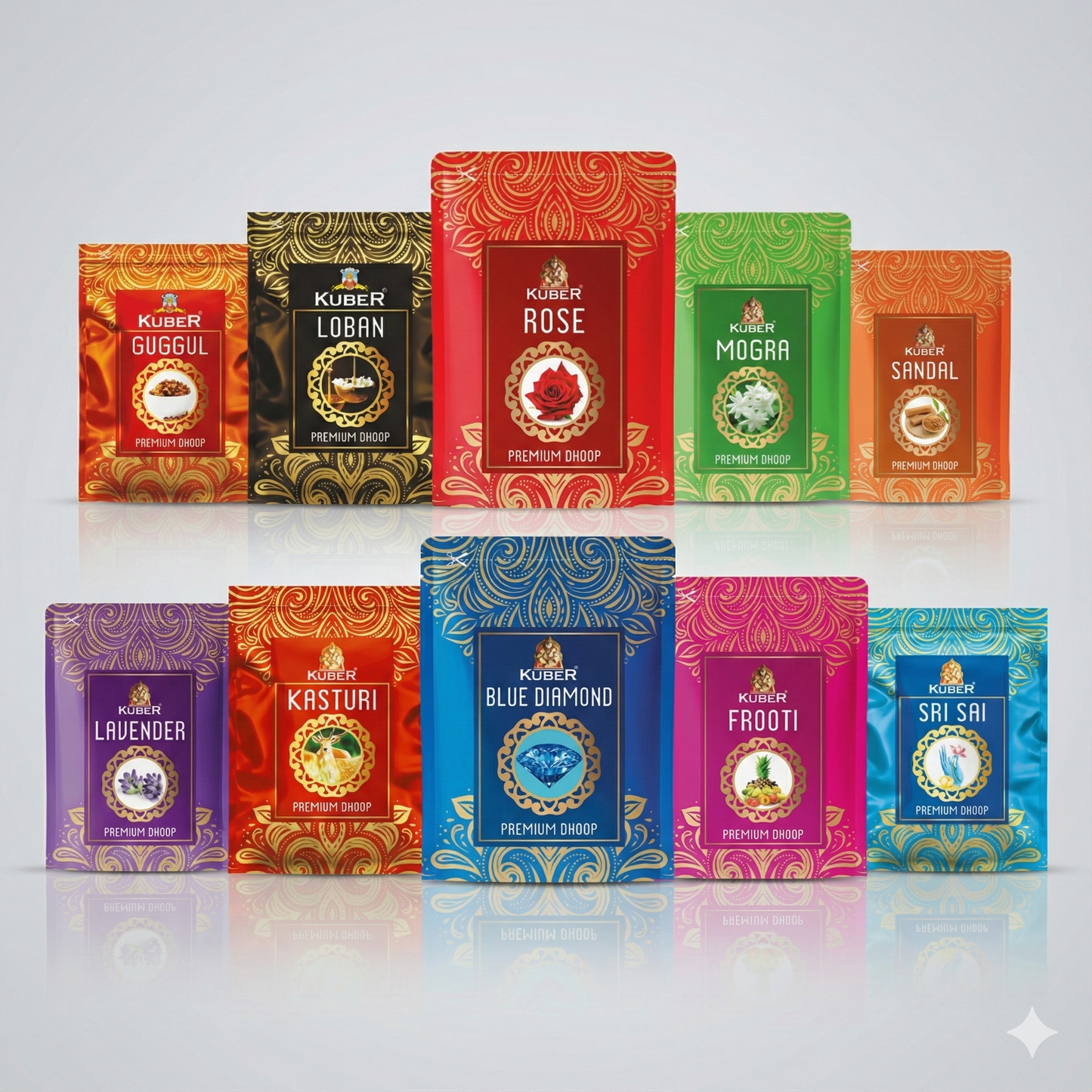 Wet Dhoop Zipper Pouch