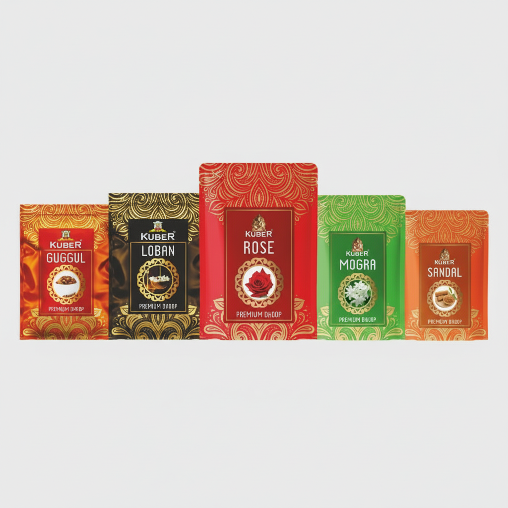 Zipper Pouch Wet Dhoop (Pack of 5)