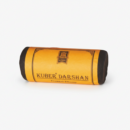 Kuber Darshan Guggal Dhoop stick on a white background