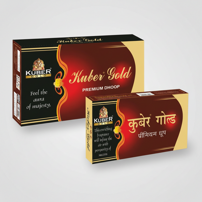 Kuber Gold premium doop packaging on a white background